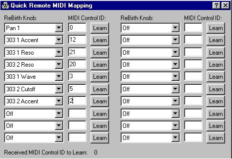 Quick Remote MIDI Mapping